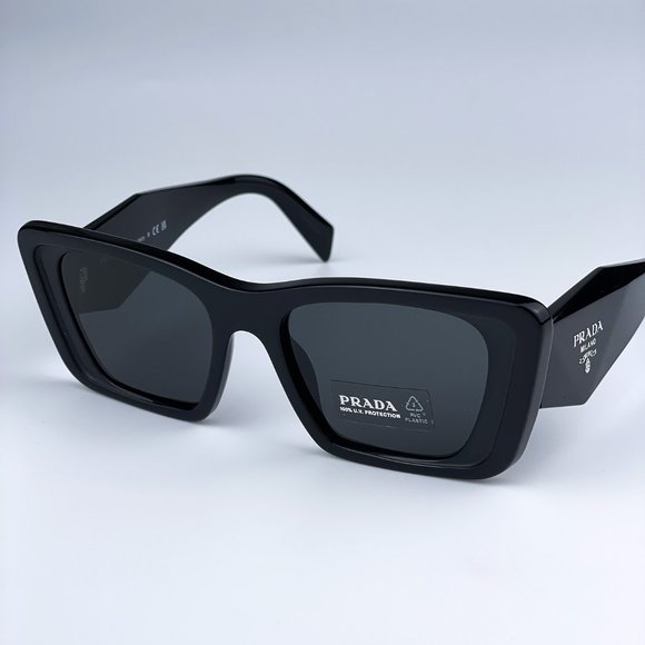 Prada Accessories - NEW Prada PR08YS 1AB5S0 Black Dark Gray Cat Eye Unisex Sunglasses